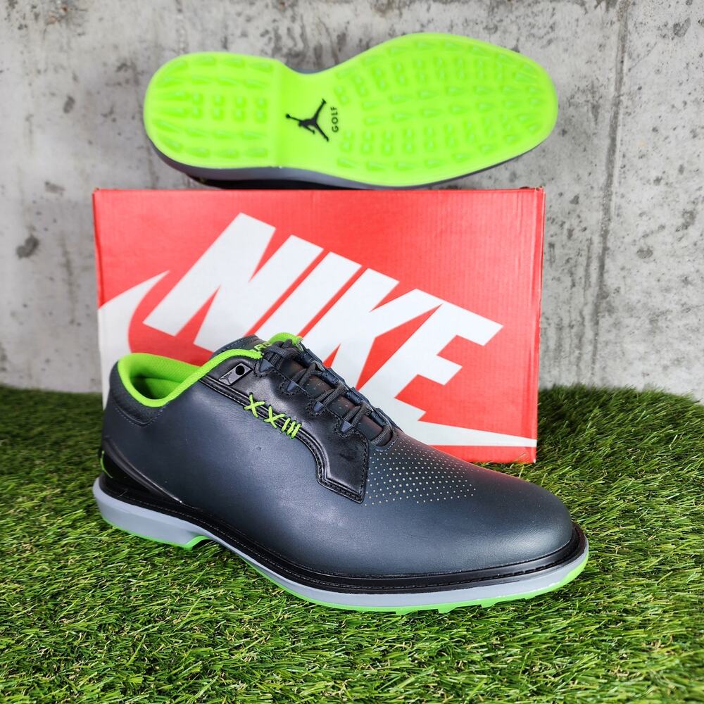 MSRP $195 Jordan ADG 5 Golf Shoes Men’s 10 Green Grey New